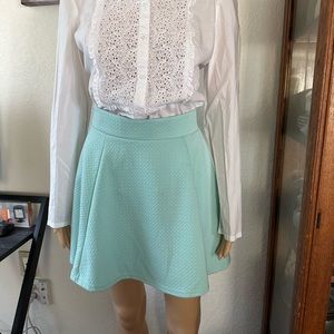 Divided by H &M Mint Circle Skirt